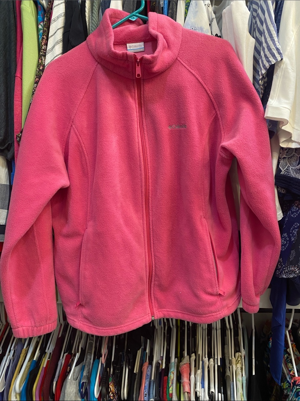 Columbia Pink Full‑Zip Women's Fleece Jacket